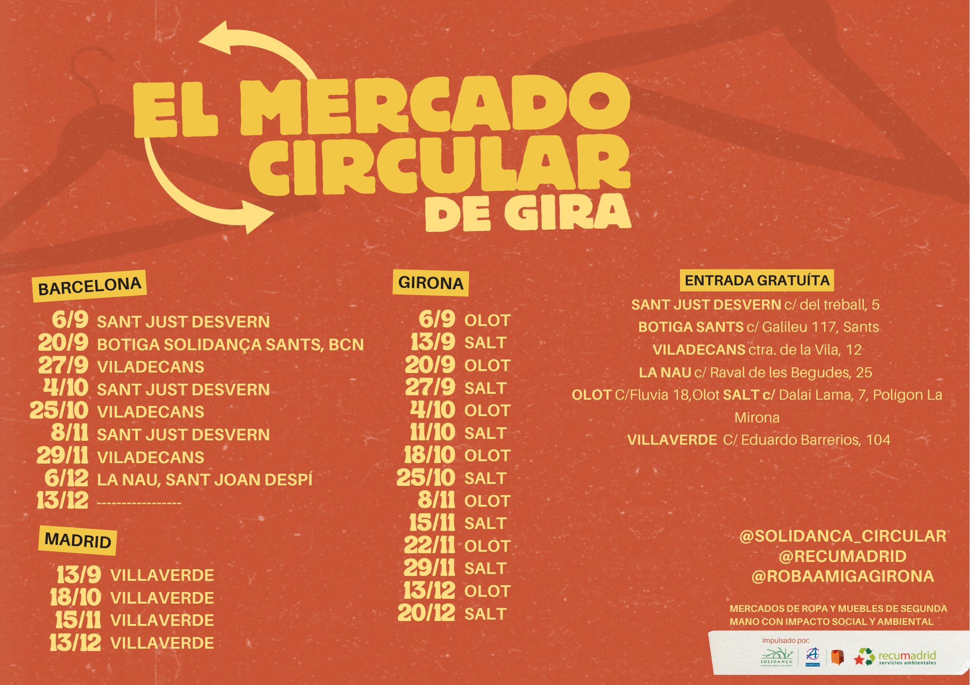 ¡LOS MERCADOS CIRCULARES SE VAN DE GIRA!