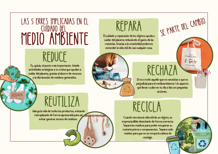 LAS 5 ERRES IMPLICADAS EN EL CIUDADO DEL MEDIOAMBIENTE