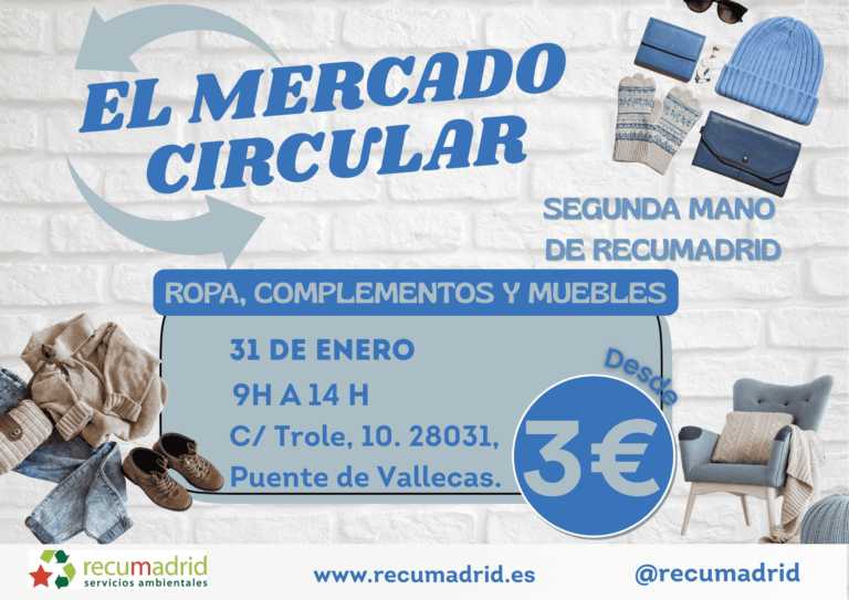 HAZ CIRCULAR EL CAMBIO: RECUMADRID ESTRENA SU MERCADO CIRCULAR EN 2026